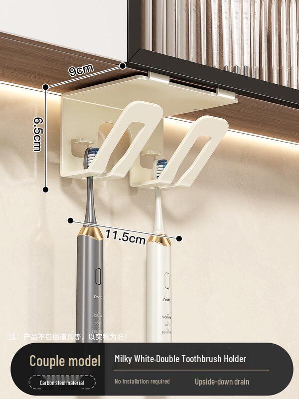LIEI No-Drill Mirror Cabinet Toothbrush Holder