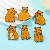 Cute Capybara Metal Badge Pin Trendy Capybara Designs Brooch Pin Badge Jewelry For Expressing Individual Style