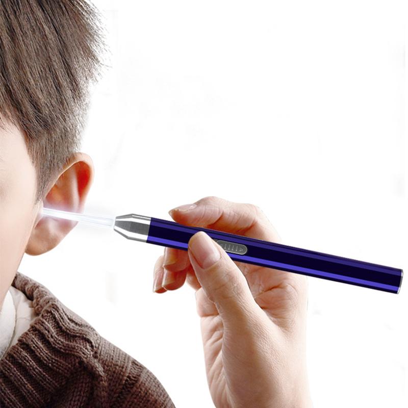 Adults Kids USB Charging LED Ear Cleaner LED Flashlight Ear Pick Ear Care Tools