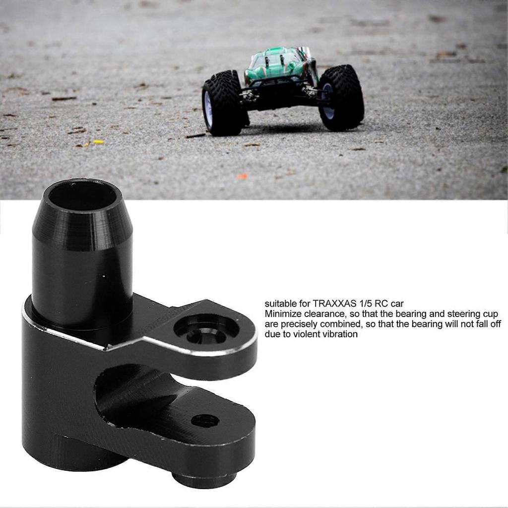 2024-RC Steering Servo Horn Arm High Accuracy CNC Aluminum Alloy Servo Arm Replacement for TRAXXAS 1/5 RC Car Black