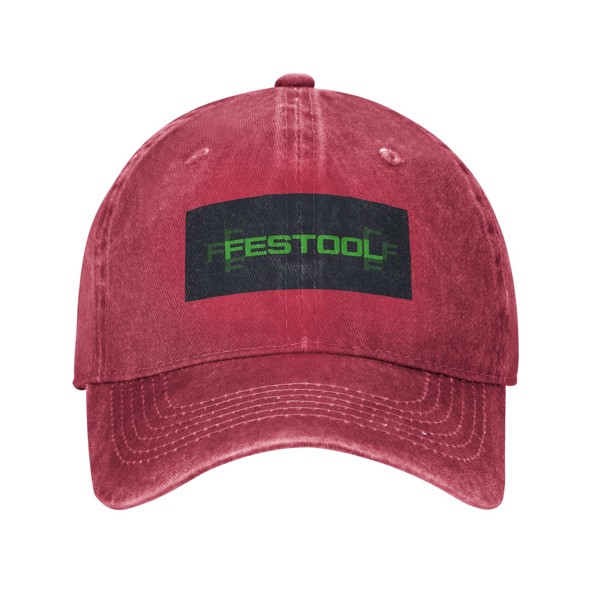 Festool Powertool Denim Fabric Cap Casual Baseball Caps Adjustable Hat Summer Unisex Baseball Hats One Size
