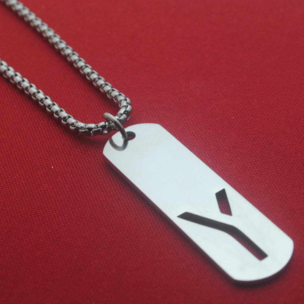 Titanium Steel English Letter Pendant Stainless Steel Unisex Versatile Fashion Accessories Couple Jewelry Necklace