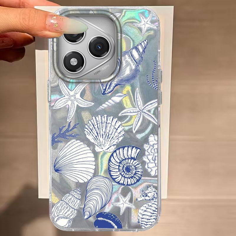 For Honor 200 400 Lite 400 200 Pro X9b Magic 7 6 Lite X9c X9a X9b X8b X7c Phone Cover Cute Blue Heart Starfish For Honor 400 Bag