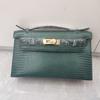 Nova bolsa de couro bovino de alta qualidade com padrão de lagarto, bolsa de primeira geração, couro genuíno, bolsa mensageira de ombro portátil, bolsa feminina