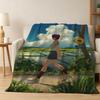C-Chainsaw M-Man The Movie Reze Arc 3D Flannel Blanket Soft Throw Blanket Art For Home Decor Bedroom Bed Sofa Picnic Fans Gifts