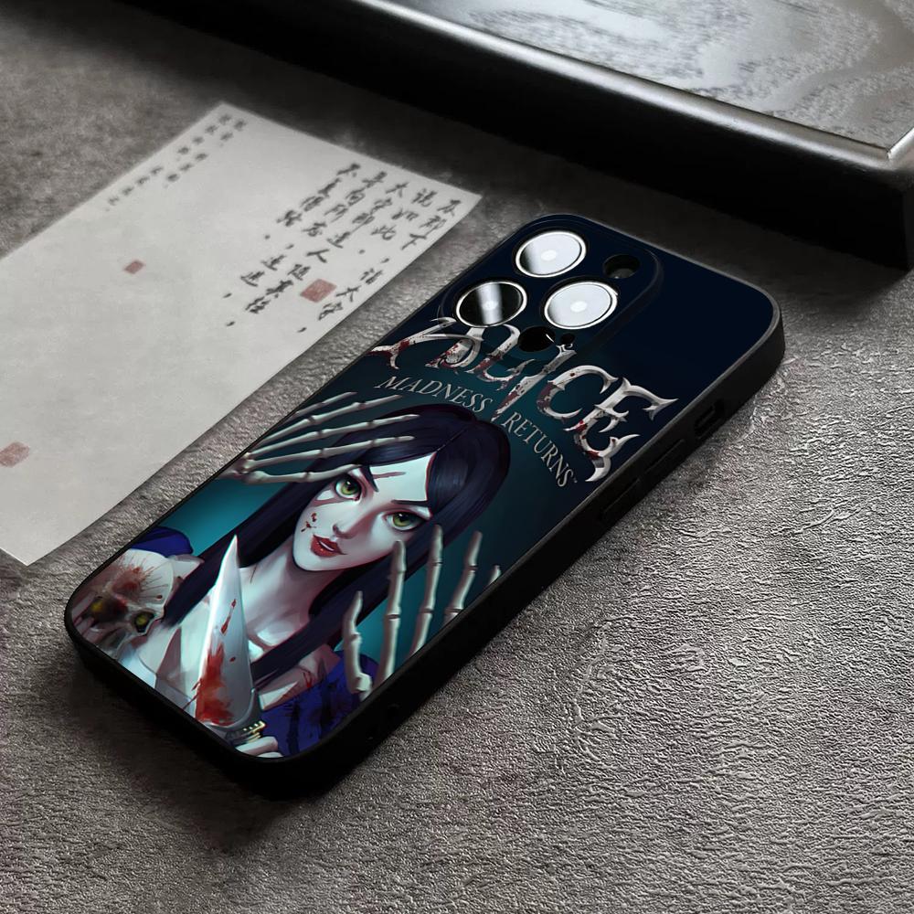 Game A-Alice Madness R-Returns Phone Case For 14 Pro Max For Apple Iphone 16 15 Po Max 12 Mini 11 13 Pro Xr X Xs 8 7 Plus Cover
