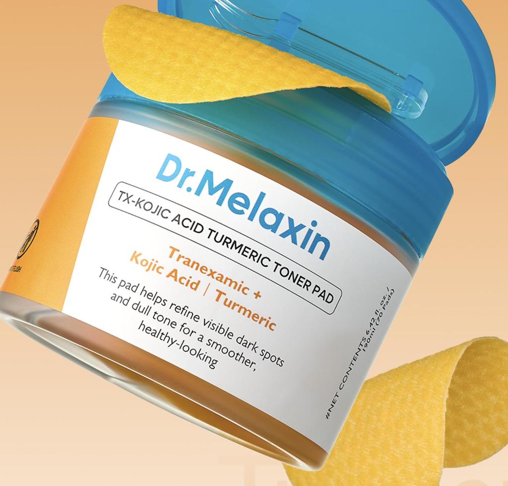 Dr.Melaxin TX Kojic Acid Turmeric Toner Pad Clarifying Smoothing 190ml 70ea Facial Pad K-Beauty