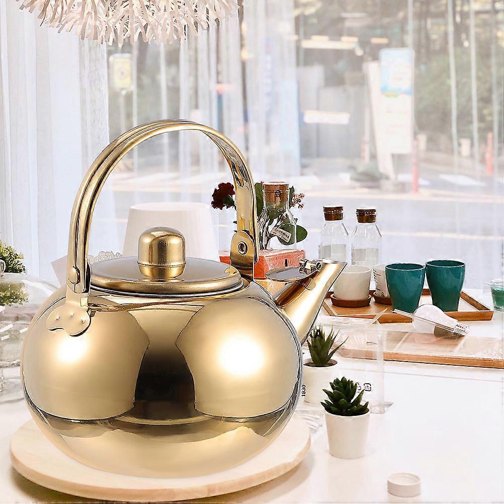 Stainless Steel Tea Kettle with Filter Screen Practical 3Pcs Set