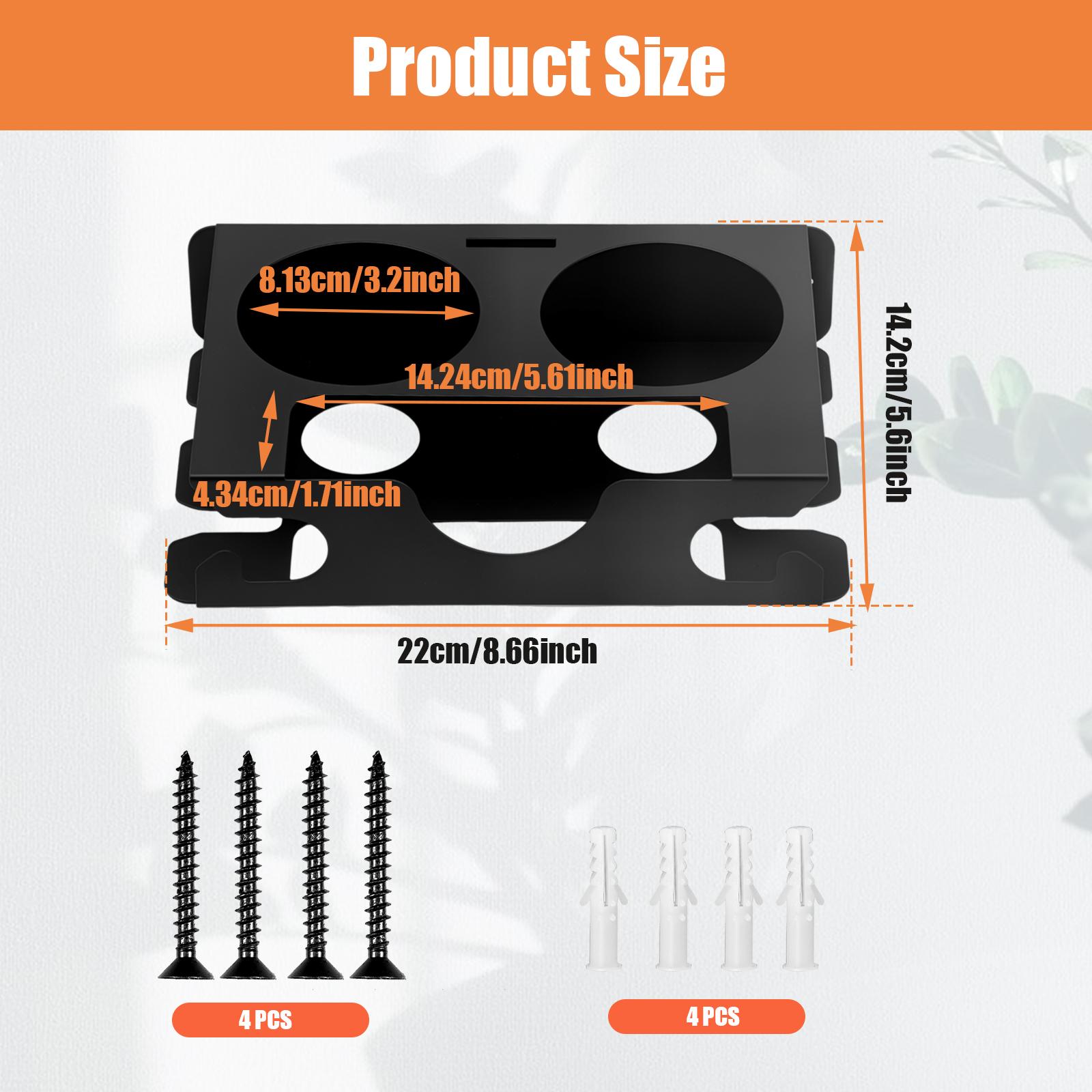 

Carbon Steel Aerosol Spray Can Holder Large Opening Wall Mounted Aerosol Spray Organizer Multipurpose Easy Access Aerosol Bottle