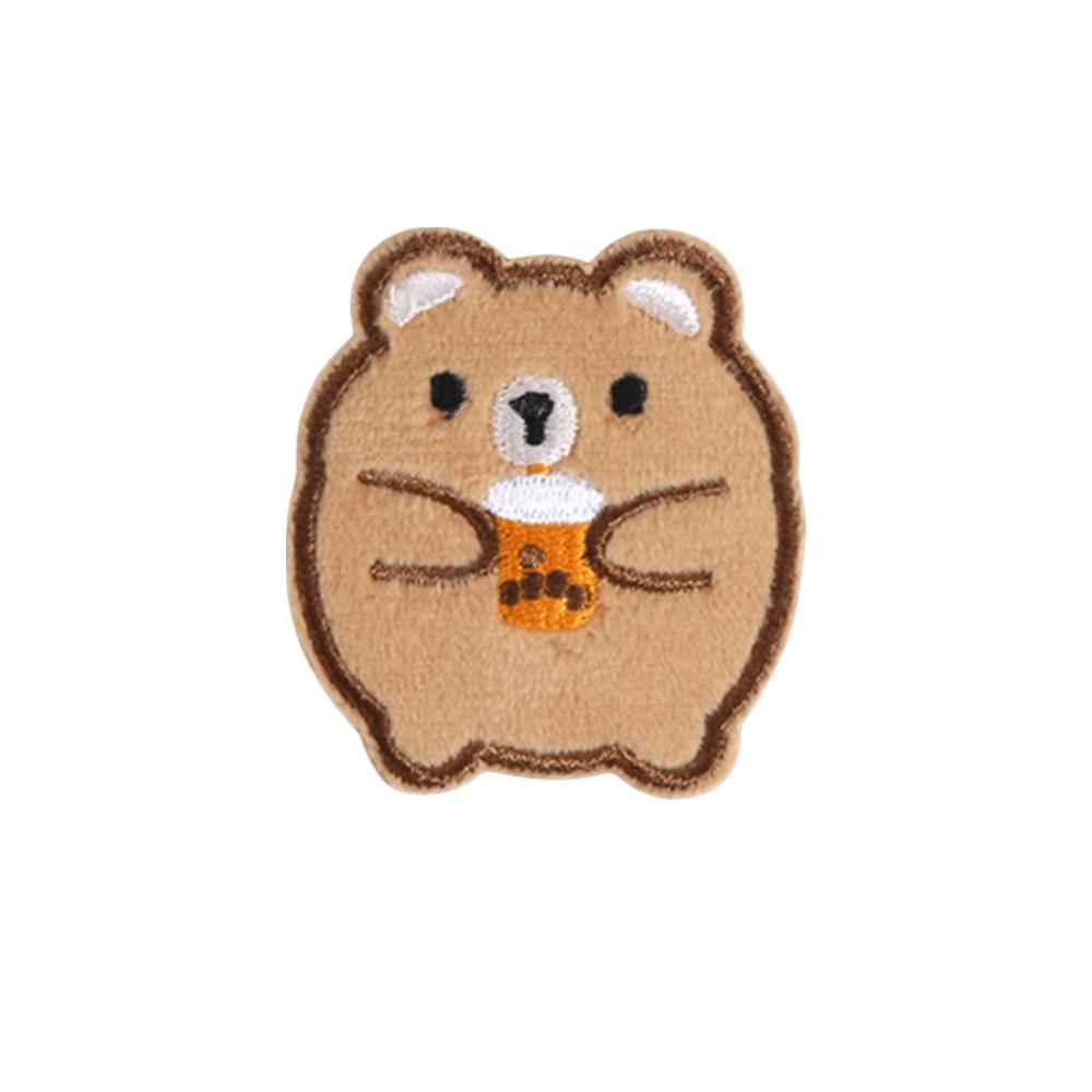 Self Adhesive Down Jacket Fabric Patch Cartoon Bear Fabric Iron On Patches  Clothing Accessories