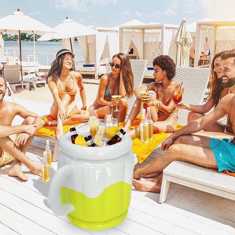 Portable Inflatable Ice Bucket for Outdoor Water Play, Beach, Camping & Beer Cups