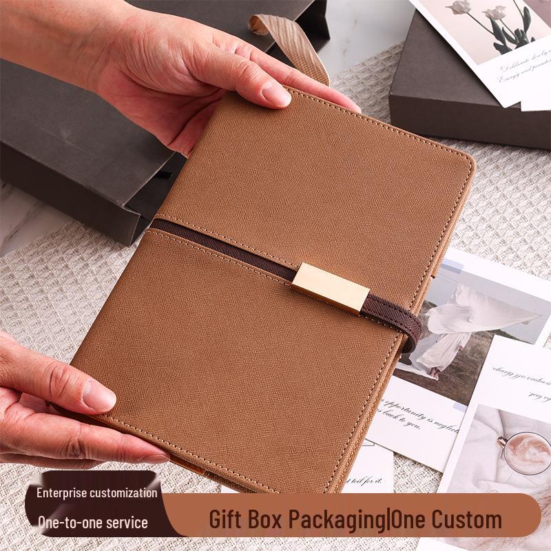 Gold Buckle Premium Customizable Logo Notebook - Exquisite Office Planner Journal A5