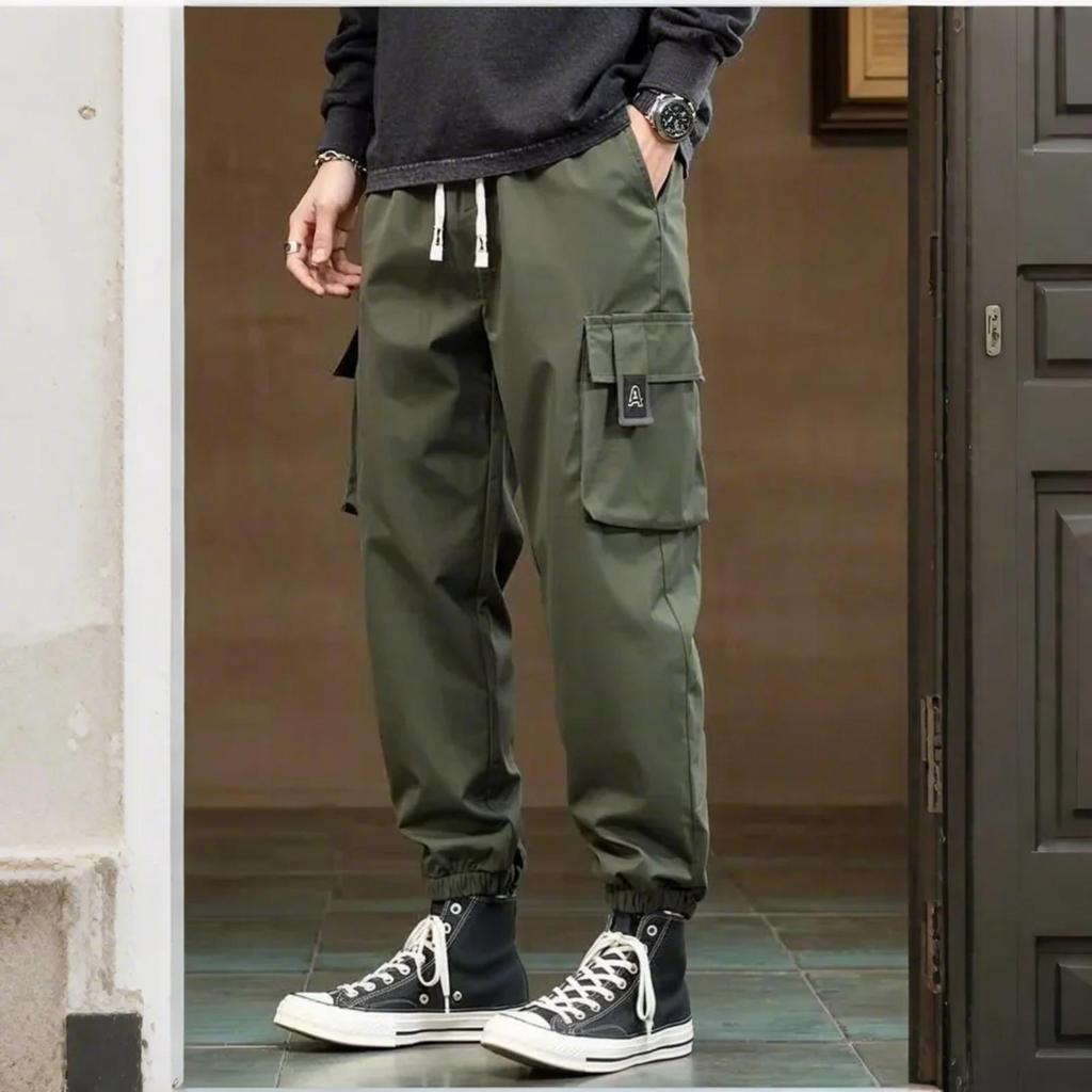 Salopette multi-poches pour hommes, pantalon ample de printemps et d'été, nouveau pantalon de sport décontracté