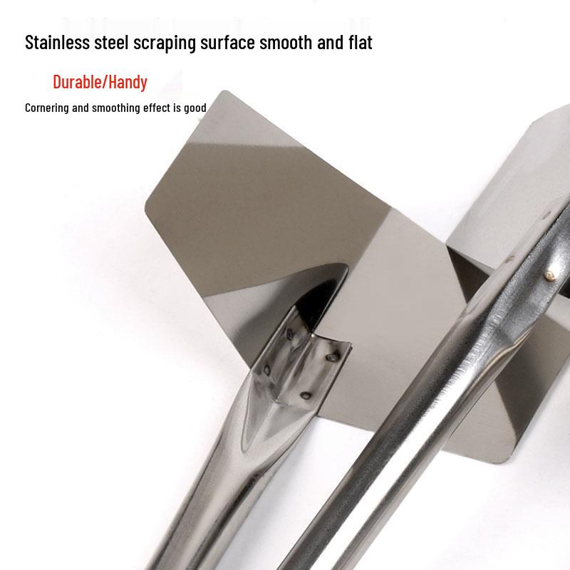 Stainless Steel Corner Tool: Internal & External Corner Puller and Putty Scraper for Interior & Exterior Wall Grinding.