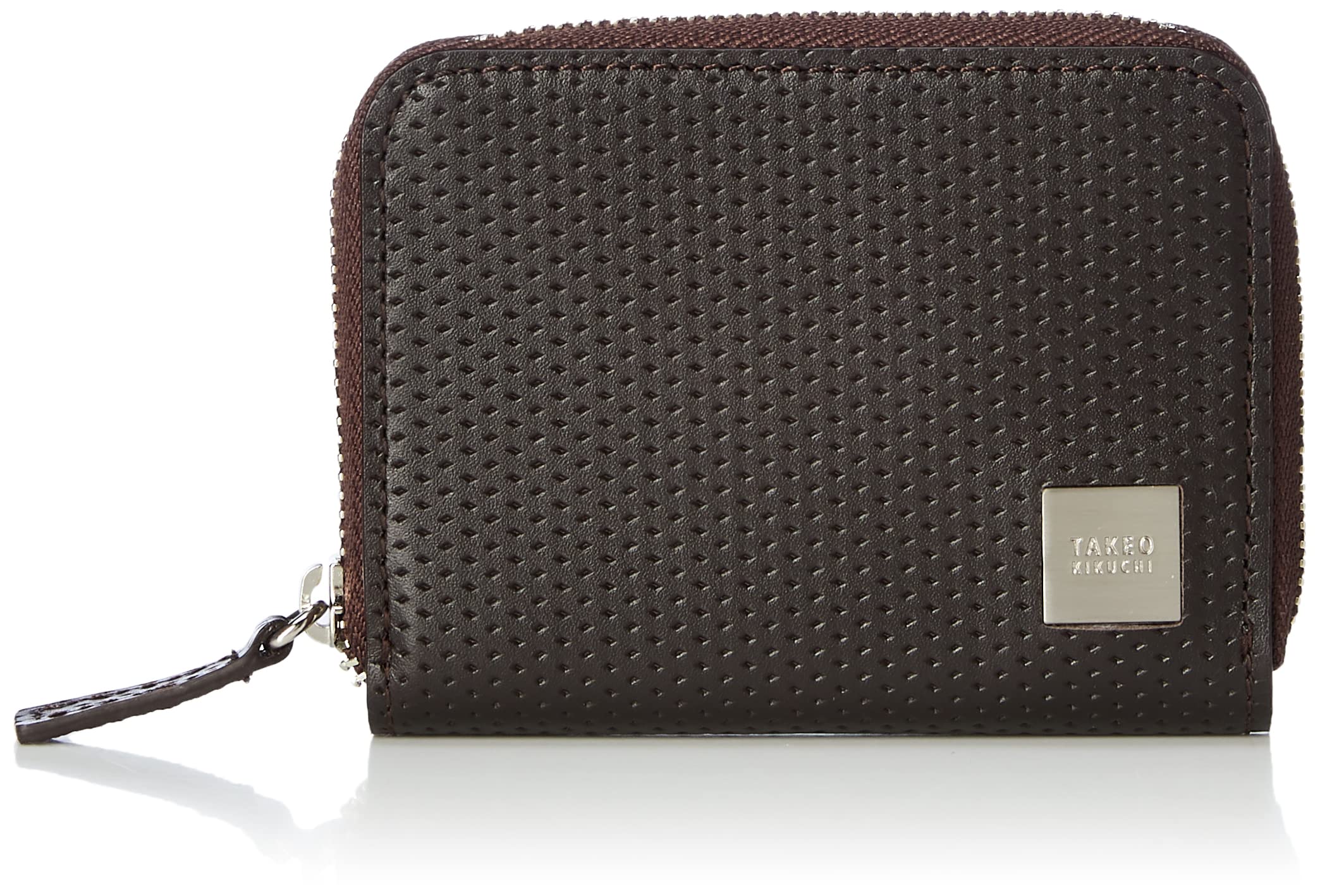 

Coin Purse Flat Metal Dark Brown [Takeokikuchi] Men s