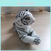 High Quality Large White Tiger Plush Animal 30cm Hairy Stuffed Toy For All Ages