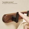 Waterproof Door Hooks Multi-Purpose Hanging Wooden Hanger Hook Sturdy Punch-free Clothing Storage Rack Organizer Function
