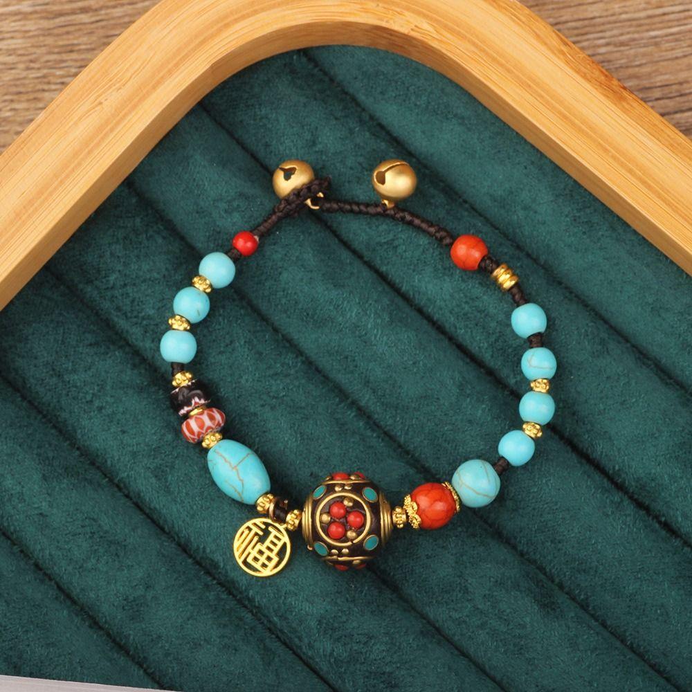 Colorful Bohemian Bracelet Nepal Tibetan Style Vintage Beaded Bracelet Jewelry