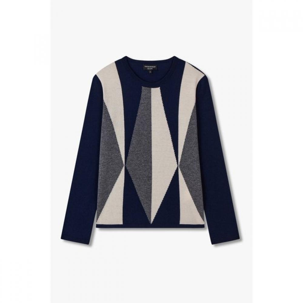 

Emporio Armani Women S Wool Blend Pattern Sweater A525328513 M
