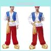 Exquisites Arabischer Prinz Kostüm für Herren Ideal für Halloween- und Cosplay-Veranstaltungen