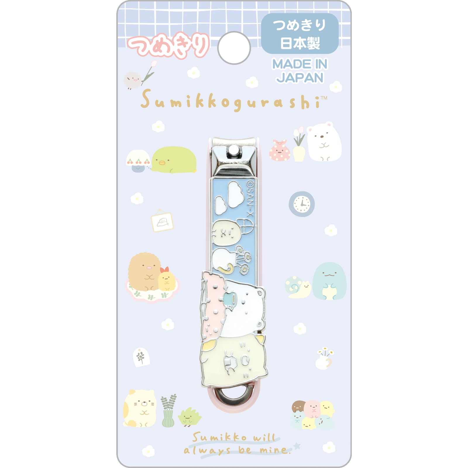 San-X Sumikkogurashi Nail Clippers, Polar Bear and Cat, FE37802, 76 x 11 x 16mm