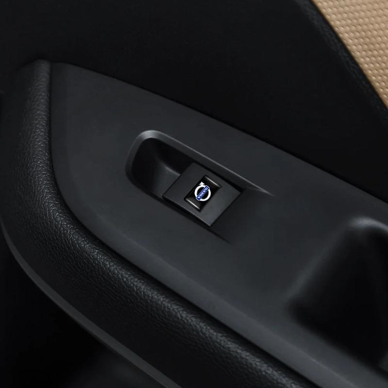Auto-Innendekal Aufkleber Fensterheberknopf Lenkrad Emblem Dekoration Für Volvo V50 V60 V70 C30 XC60 S80 FH500 S60 XC90 XC40