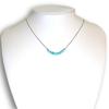 Stylish Magnetic Necklace for Luxury Jewelry Natural Power Made in Japan [MWJ TOKYO] Women, Turquoise, Silver, 32-Face Cut, Accessory, Stone, Stone,