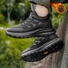 Winter new soft-soled walking shoes, velvet warm cotton shoes, medium leather non-slip sneakers