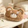 Cartoon Bear Plush Bear Pencil Case Fluffy Plush Pen Bag Cute Plush Pencil Case  Student Gifts