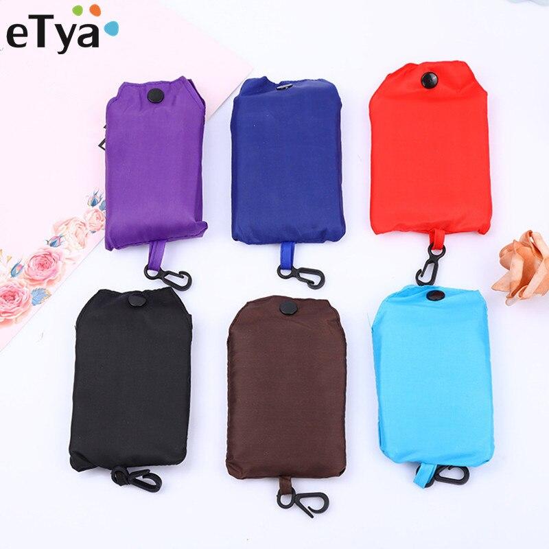 Reusable Shopping Bags Foldable In A Pouch , Foldaway Shopping Bags For Women, Grocery Tote Bag, Foldable - Foto 3