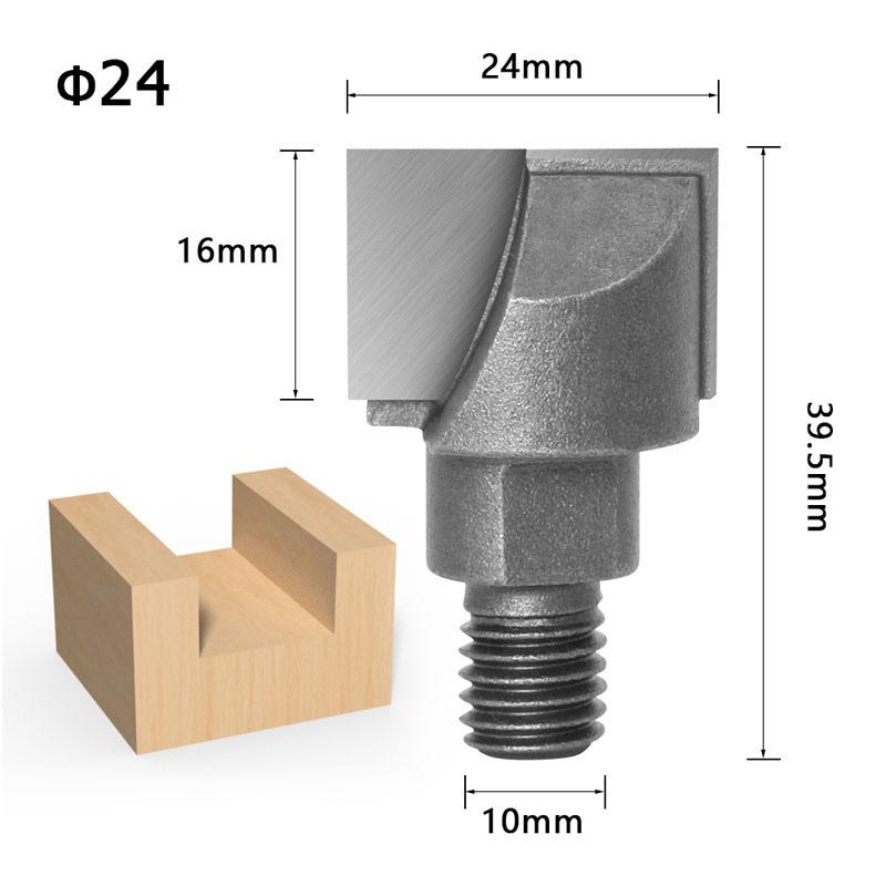 1PC 10MM Shank CNC Cleaning Bottom Router Bit Woodworking Tools 2 Screw Thread Cutter Lock Milling Cutter