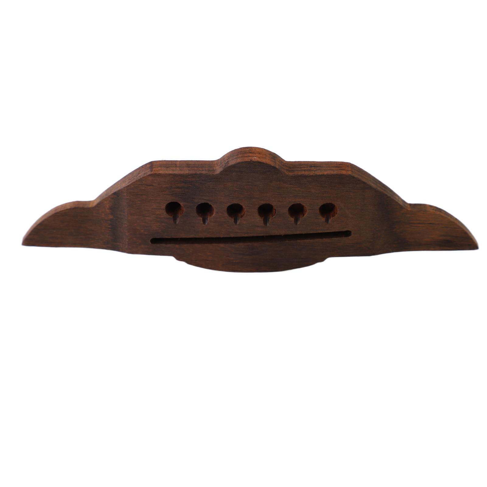 

Wooden Guitar Bridge Swallow Shape Rosewood Delicate Acoustic Guitar Bridge Part Replacement