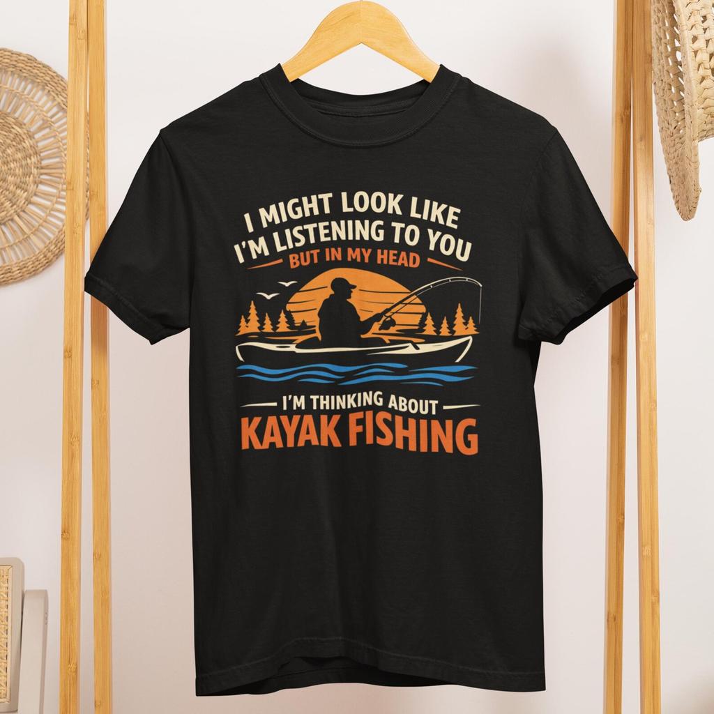 Kayak Fishing T-Shirt: Funny Angler Gift, Comfort Colors Tee