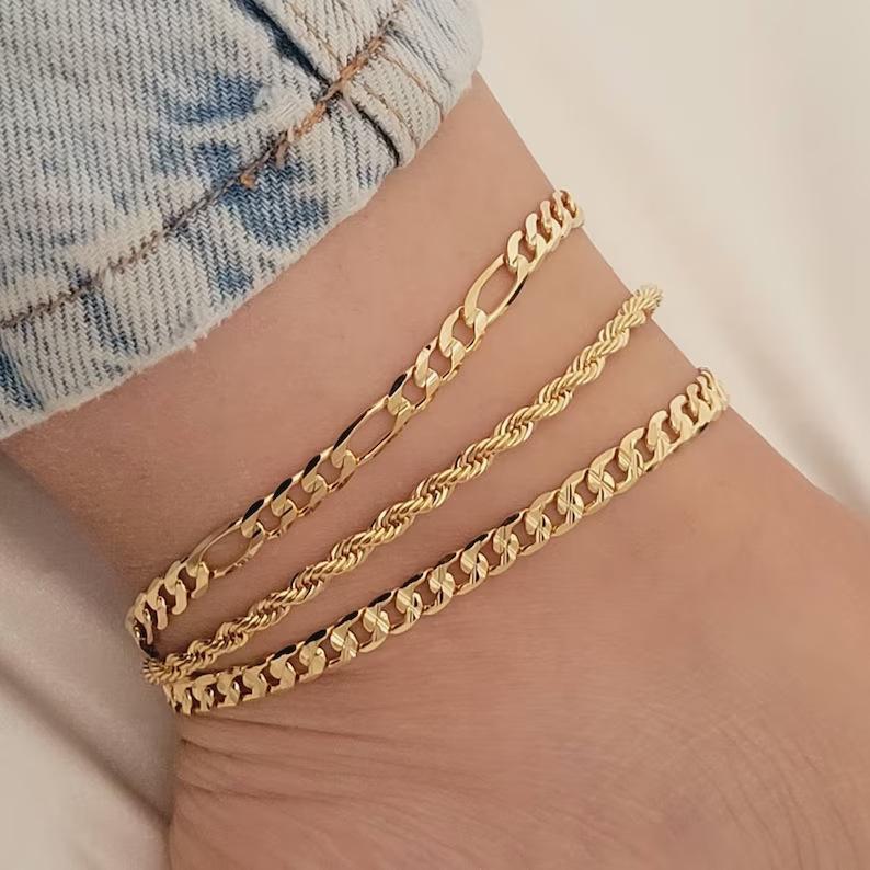 1set Boho Gold Silver Color Tassel Chain Bracelet Anklet Charms Snake/Starfish/Heart Sexy Leg Ankle On Foot Chain Beach Jewelry