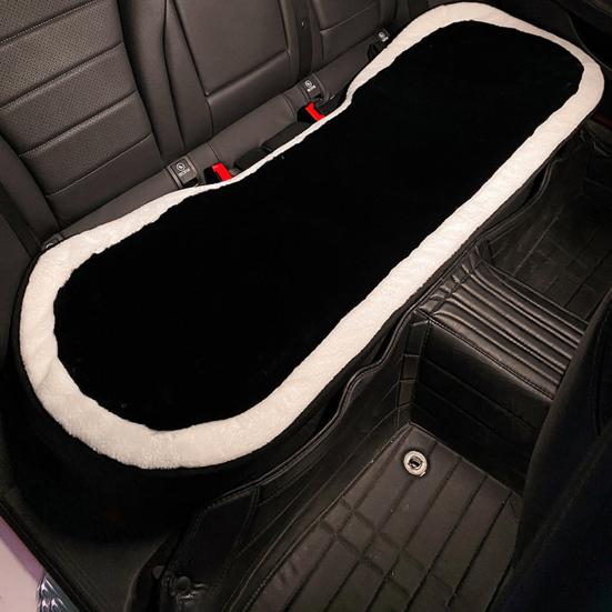 Útulný vankúš na autosedačku Zimný plyš Four Season Čiernobiely vláknitý materiál Vyhrievacia podložka Príslušenstvo vozidla