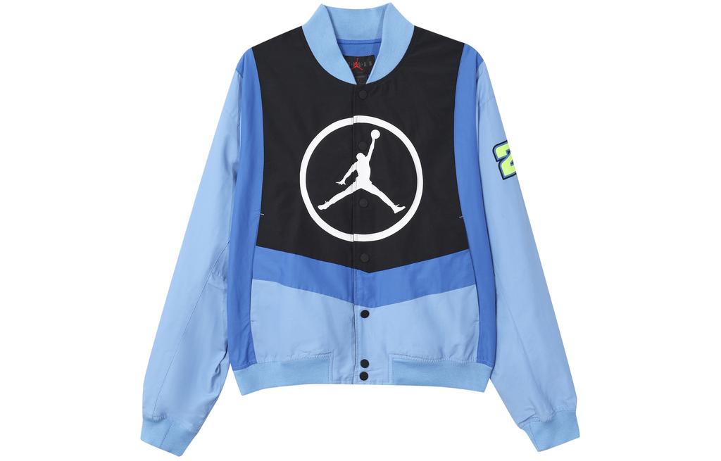 Jordan Jackets Men's University Blue Baseball Collar Moderate Other CV2774-412