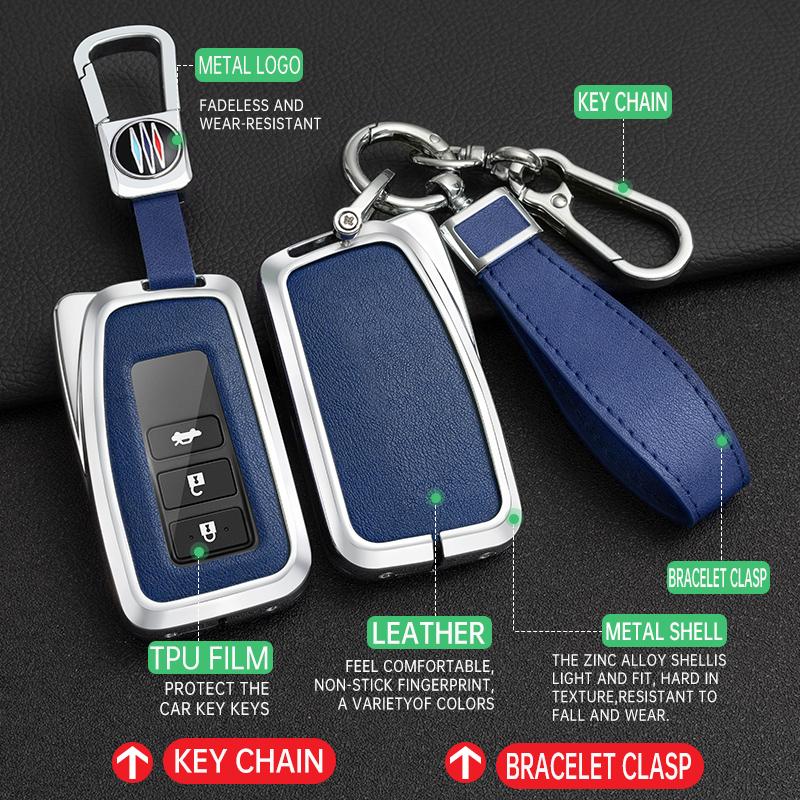 Interior Mouldings Car Key Cover Case for Lexus NX 200 NX300H RX 350 450H ES 350 ES 300h 4 Button Key Auto Accessories Holder