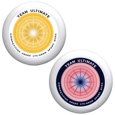 ABINECS Sports Discs (Set of 2 Colors) Approx. 175g Frisbee Competition Flying Discs for Outdoor Activities, Camping, Beach, Backyard, and Lawn
