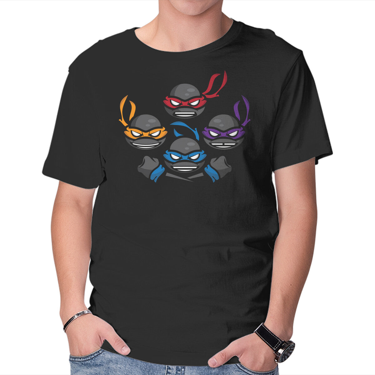 Unisex Crew Neck T-Shirt Turtle Rhapsody Graphic Short Sleeve Casual Tee XXXL