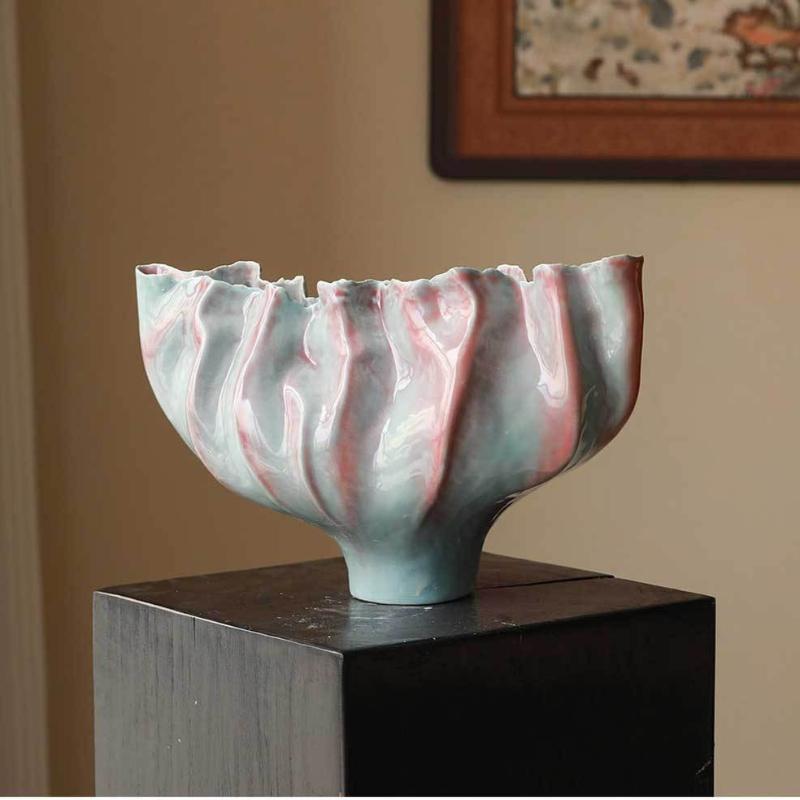 Ceramic Vase Ikebana Luxury Flower Vase Handmade Modern Decorative Vases Living Room Elegant Flower Bottle Aesthetic Room Decor