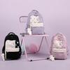 Primary School Schoolbag Female Korean Version Mori Small Fresh Junior High School Students Solid Color Simple Multi-layer Computer Backpack