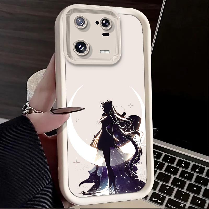 

S-Sailors M-Moons Case for Xiaomi Mi 14 13 13T 12 12T 11 11T Pro Lite 12X 12S POCO F6 F5 X5 X3 NFC Soft Silicone Cover Funda Mi 13 Pro
