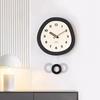 Battery-powered Simple and Small Clock. Unique Aesthetic Style. Minimalist Wall Clock Decoration. Wall Design. Fashionable Wall