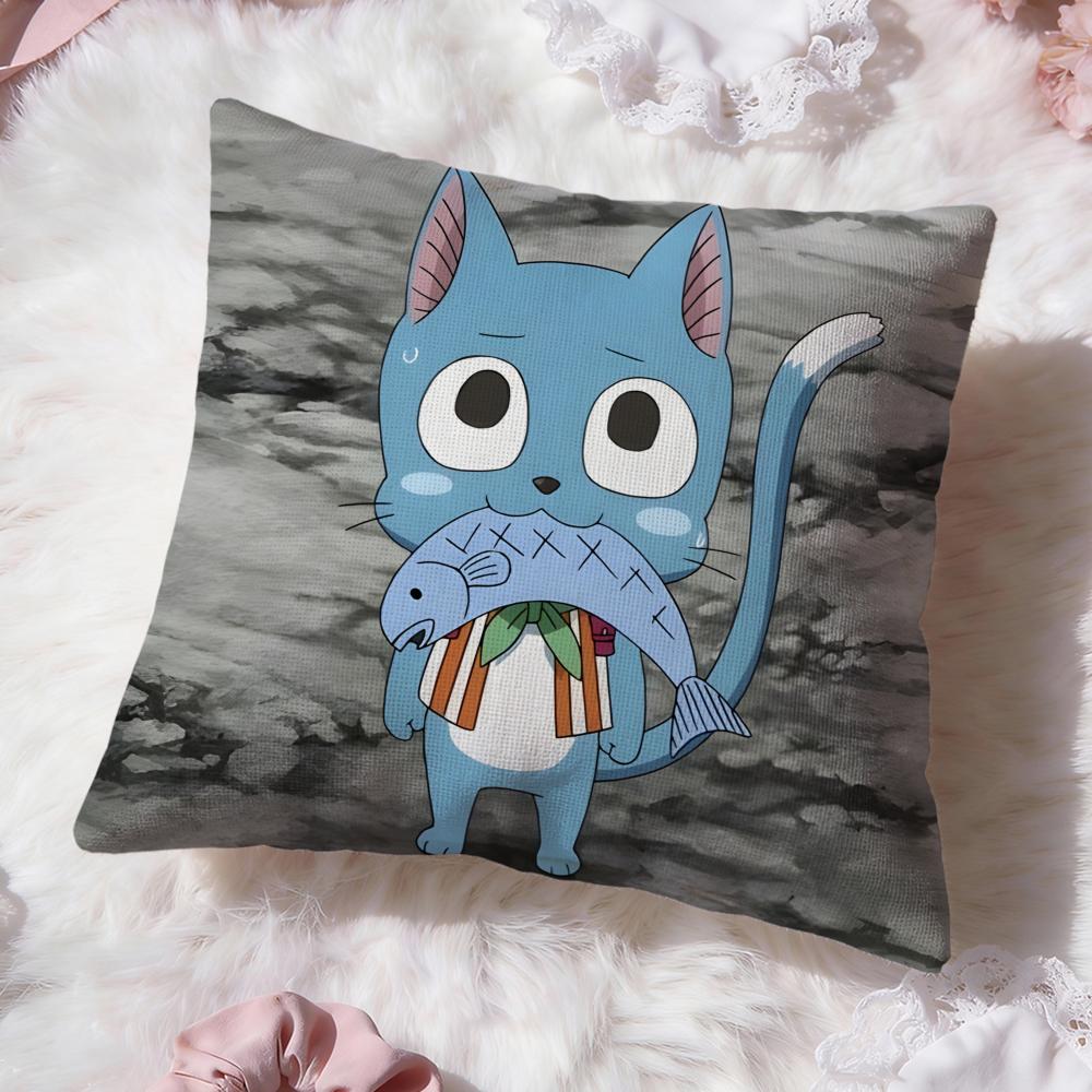 f-FAIRY TAIL anime Cushion Cover Premium Comfort Reversible Pillow Cove -Two in One Design for Any Room & Car Interior