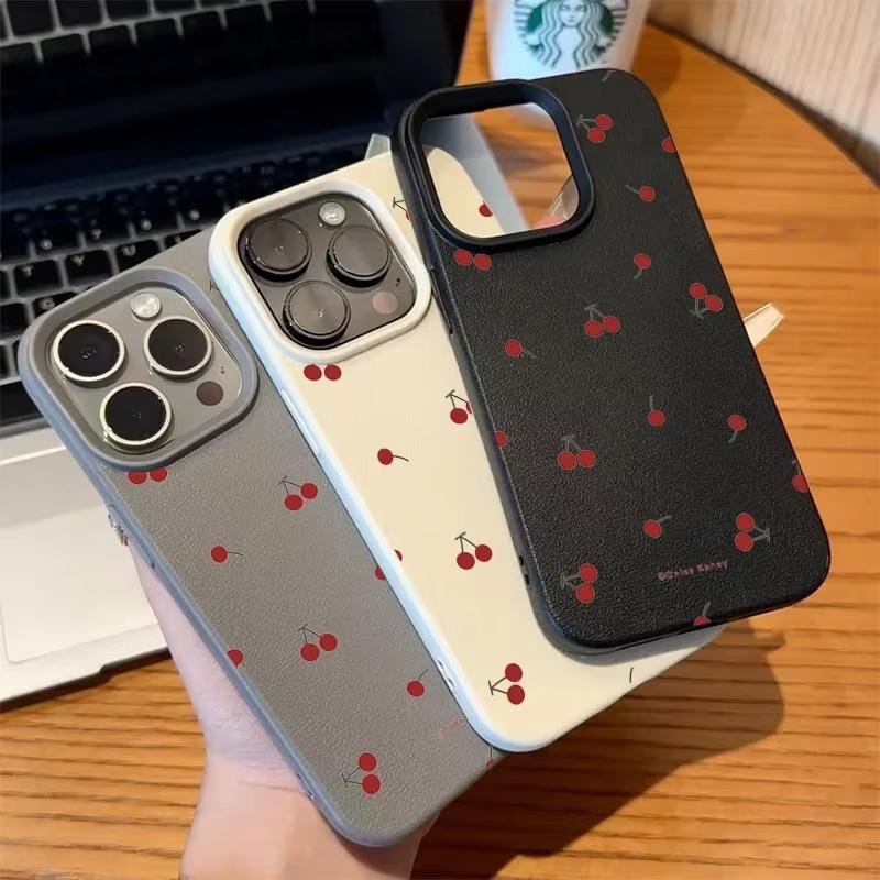 Cute Cartoon Cherry Lichee Pattern Phone Case for Xiaomi Redmi Note 14 13 12 11 Pro Plus 4G 5G 10 9 8 15C 14C 13 12C 10C Cover