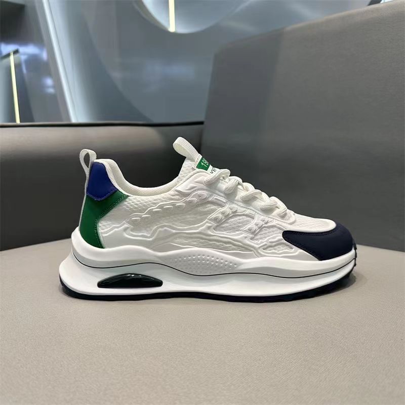 2025 summer mesh shoes men's breathable running shoes comfortable soft-soled student trendy shoes thin mesh versatile white shoes