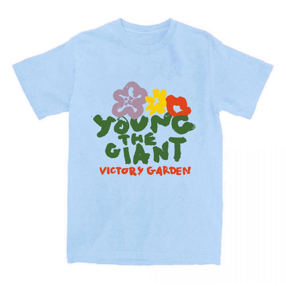 Young The Giant Victory Garden T-Shirts Sommer Kurzarm Baumwoll-T-Shirt Rundhals Mode Design Grafik Merch Unisex T-Shirt