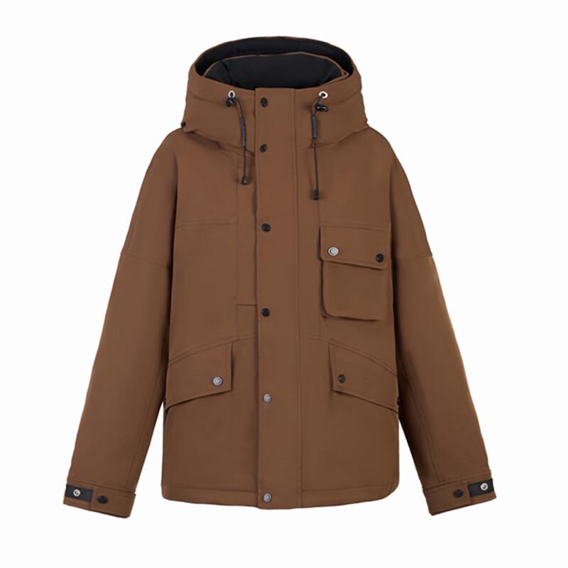 YAYA Unisex Outdoor Winter Hooded Duck Down Jacket