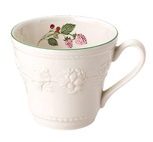 Wedgwood (Authentic Imported Product) Wedgwood Festivity Raspberry Pair of Mug Cups, 350ml, Ceramic, Wedding Gift, Present, 1054004