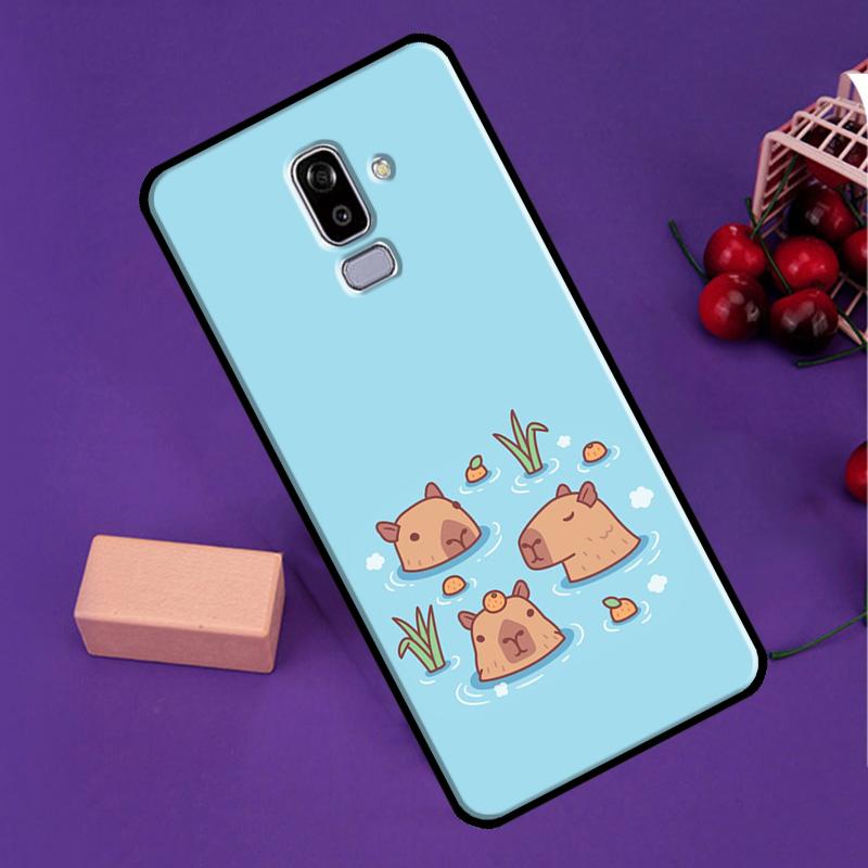 

Capybara Spa Case For Samsung Galaxy J7 J5 J3 2017 J1 A3 A5 2016 A6 A8 J4 J6 Plus A7 A9 J8 2018 Cover J3 2017 - J330